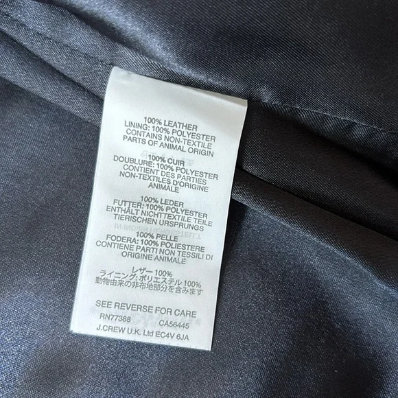 J crew leather jacket - Picture 5 of 10